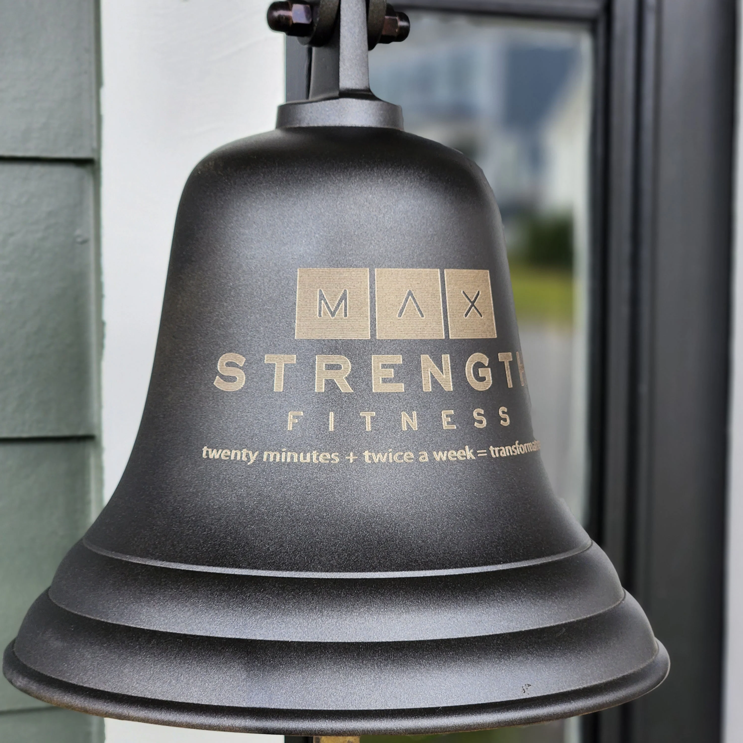 10 Inch Diameter Engravable Dark Bronze Finish Brass Wall Bell - Image 4