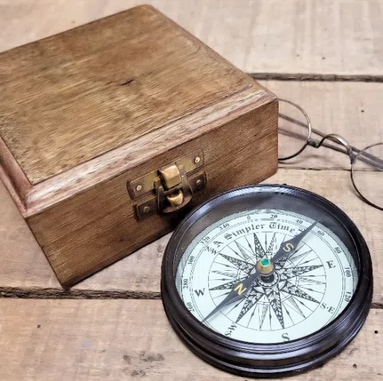Eagle Scout Personalized Brass Compass - Image 3