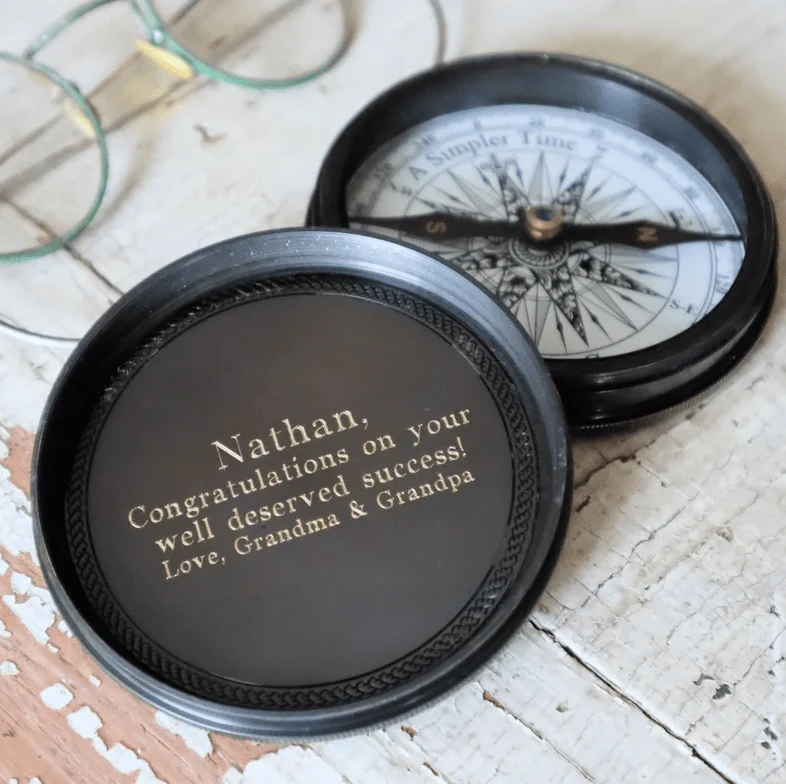 Inspirational Engraved Moral Compass - Image 2