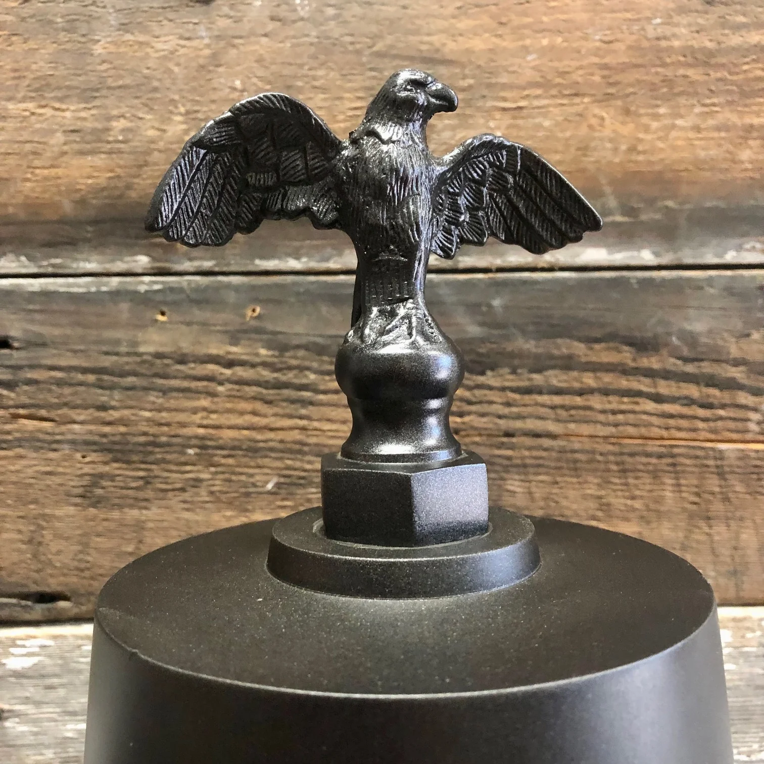 Large Deluxe Dark Bronze Brass Memorial Bell With Eagle Second - Image 3