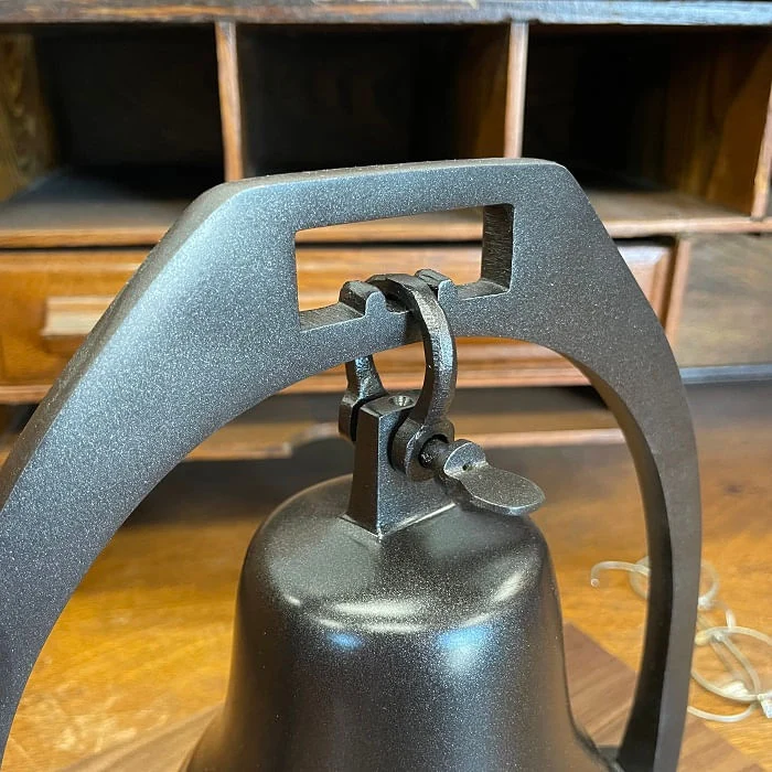 Large Deluxe Engravable Dark Bronze Desk Bell With Striker - Image 3